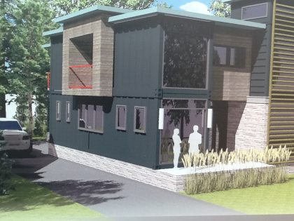  Shipping Container House Under Construction in Royal Oak – OMA Comp