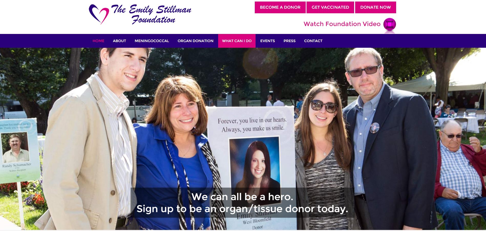 The Emily Stillman Foundation Website Redesign and Rebuild
