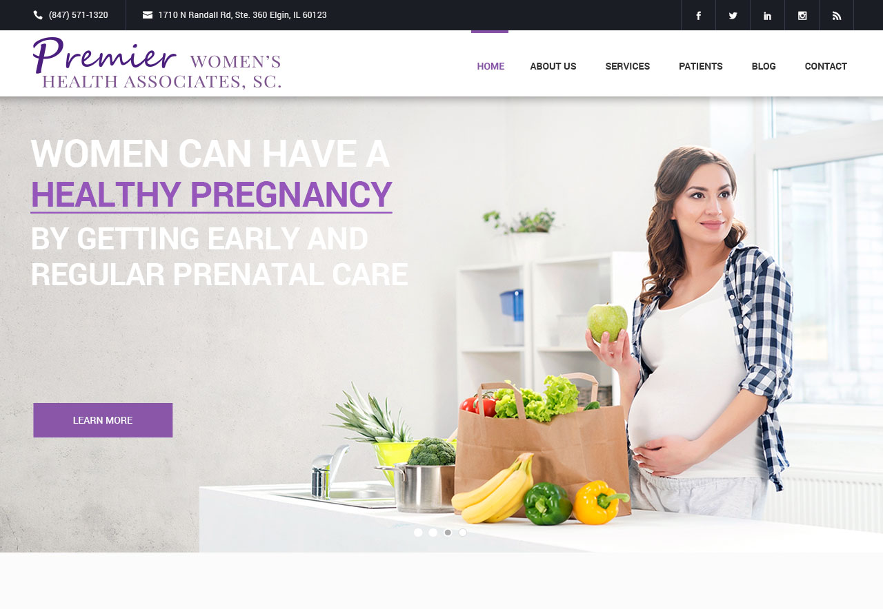 OMA Comp Designed a Website For Premier Women's Health Associates